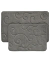 BALDWIN HOME 2 PIECE MEMORY FOAM BATH MAT SET