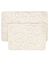 BALDWIN HOME 2 PIECE MEMORY FOAM BATH MAT SET