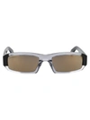 Jacquemus Les Lunettes Altu Rectangular-frame Acetate Sunglasses In Black