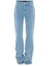 Mugler Relaxed Spiral Jeans Light Medium Blue In Blue