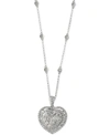 Effy Collection Bouquet By Effy Diamond Heart Pendant Necklace (1-1/8 Ct. T.w.) In 14k White Gold Or 14k Rose Gold In Rose Gold