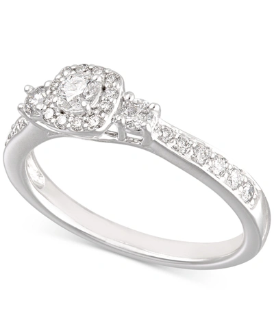 Macy's Diamond Engagement Ring (1/2 Ct. T.w.) In 14k White Gold