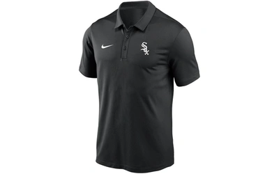 Nike Men's Black Chicago White Sox Team Logo Franchise Performance Polo Shirt
