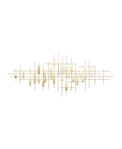 Rosemary Lane Cosmoliving By Cosmopolitan Contemporary Wall Decor In Gold-tone