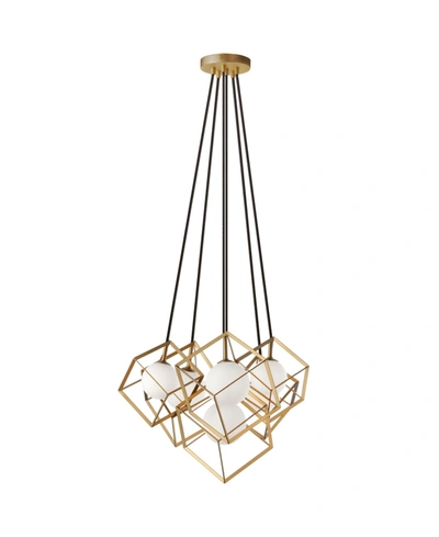 Dainolite 6 Light Halogen Pendant In Gold