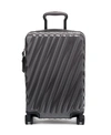 Tumi International Expandable Carry-on 19 Degree Polycarbonate Suitcase In Iron