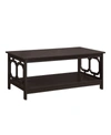 Convenience Concepts Omega Coffee Table With Shelf In Espresso