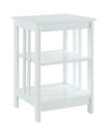 CONVENIENCE CONCEPTS MISSION END TABLE WITH SHELVES