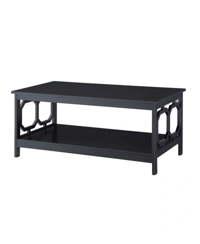 CONVENIENCE CONCEPTS OMEGA COFFEE TABLE WITH SHELF