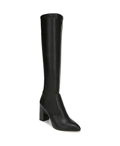 FRANCO SARTO WOMEN'S KATHERINE BLOCK HEEL POINTED TOE KNEE HIGH BOOTS