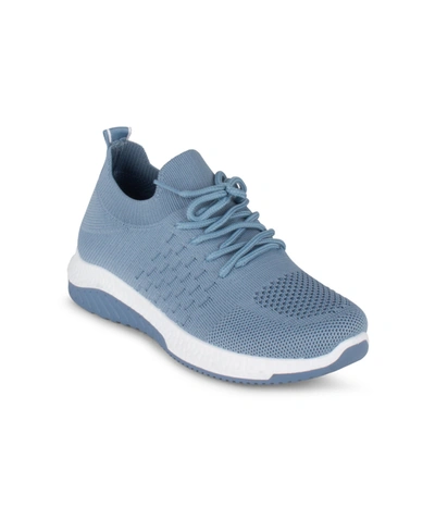 Danskin Women's Free Lace-up Sneaker In Blue