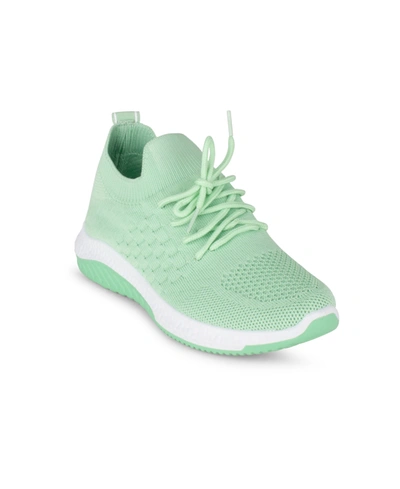 Danskin Women's Free Lace-up Sneaker In Green