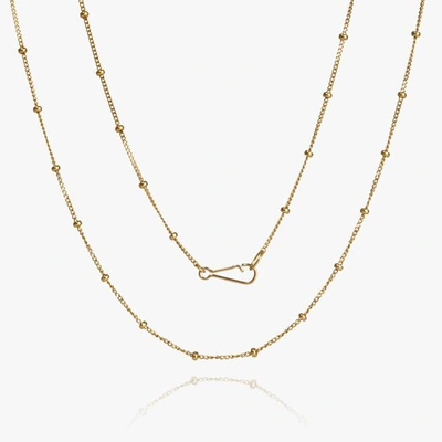 Annoushka 14ct Yellow Gold Short Saturn Chain Necklace In Yellow Gold~~white Gold~~rose Gold