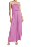 West Kei Strapless Dress In Mulberry