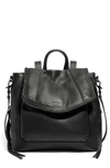 Aimee Kestenberg All For Love Convertible Leather Backpack In Black Gloved Tanned