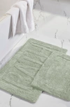 Modern Threads 2-piece Cotton Bath Mat Set In Sage