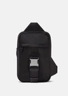 Versace Greca Single Strap Backpack In Black