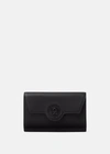 Versace La Medusa Long Wallet In Black