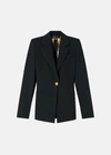 Versace Medusa Plaque Single-breasted Blazer In Black
