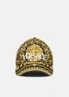 Versace Casquette De Baseball À Broderie Barocco In Print