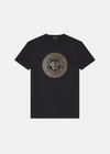 Versace Medusa Crystal T-shirt In Black