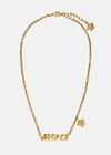 Versace Logo Necklace In Gold