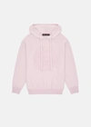 VERSACE MEDUSA WOOL AND CASHMERE HOODIE, FEMALE, LIGHT PINK, 40
