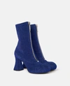 Stella Mccartney - Duck City Glitter Ankle Boots In Navy