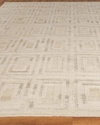 Exquisite Rugs West Bridge Handmade Rug, 10' X 14' In Ivory/gray