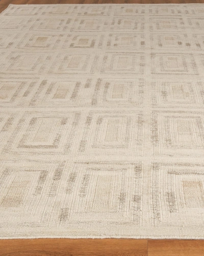 Exquisite Rugs West Bridge Handmade Rug, 10' X 14' In Ivory/gray