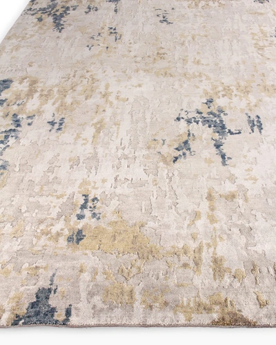 Exquisite Rugs Capistrano Hand-knotted Rug, 6' X 9' In Ivory/gold