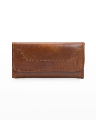 Frye Melissa Flap Organizer Wallet In Cognac