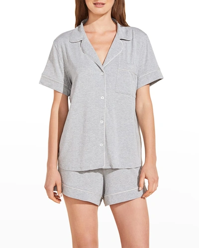 Eberjey Gisele Relaxed Short Pajama Set In Heathersorbet