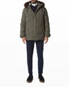 ANDREW MARC MEN'S BREMEN DOWN PARKA W/ FAUX FUR,PROD244750089