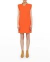 AGNONA STRONG SHOULDER MINI SHIFT DRESS,PROD247180188