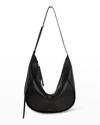 Wandler Maggie Leather Hobo Shoulder Bag In Black