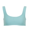Jade Swim Rounded Edges Bikini Top In Ice