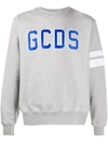 GCDS SWEATSHIRT WITH EMBROIDERED LOGO