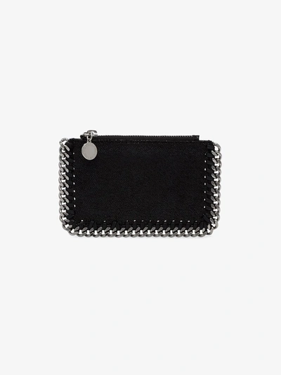 Stella Mccartney Zip Card Holder In Black