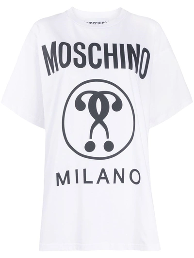 Moschino T-shirt With Print In White