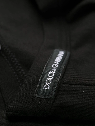 Dolce & Gabbana Pyjama Top With Application In Black