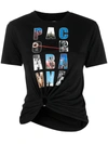 Rabanne Logo Print T-shirt In Black