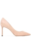 Jimmy Choo Romy 85mm Pumps In Pink & Purple