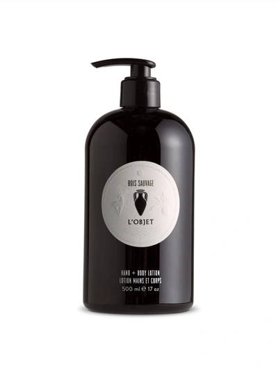 L'objet Bois Sauvage Hand + Body Lotion 500ml In Black