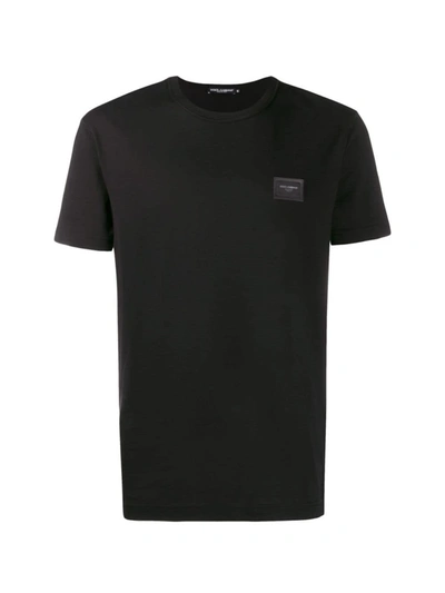 Dolce & Gabbana Black T-shirt With Logo Label