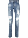 DOLCE & GABBANA SKINNY JEANS WITH LOGO