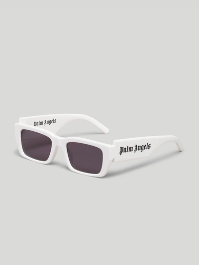 Palm Angels Palm Rectangular Sunglasses In White