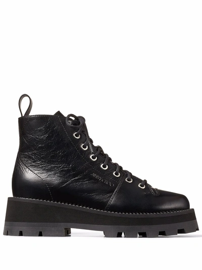 Jimmy Choo Colby Boots With Decoration In Black