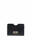 GCDS CARD HOLDER WITH EMBOSSED LOGO