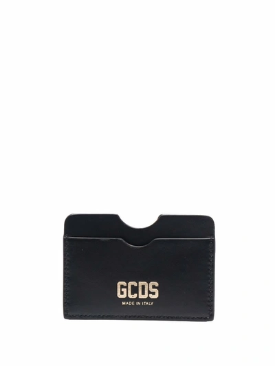 Gcds Card Holder With Embossed Logo In Black